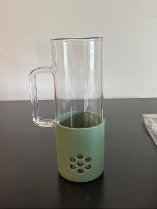 Other - Wide Mouth Glass Water Tumbler - Olive (20 oz)